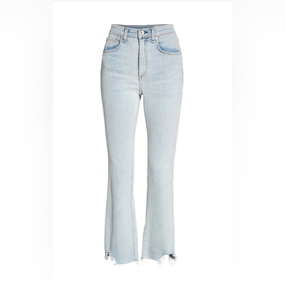 Rag & Bone Hana High Rise Ankle Bootcut Jeans In Clean Lynn | Size 29, 30, 31 - Picture 2 of 6